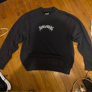 Black Graphic Men's Sweater